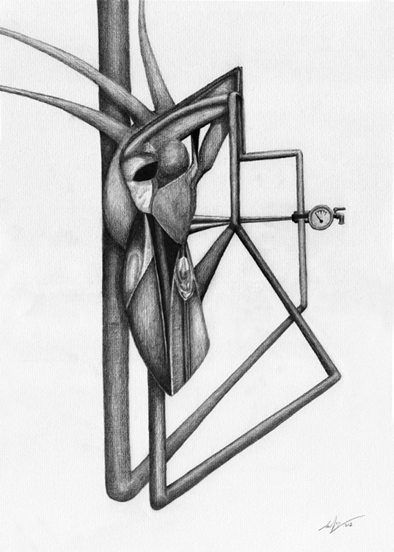Graphite on paper, 38 x 26 cm, 2012. © Kyriakos Papageorgiou