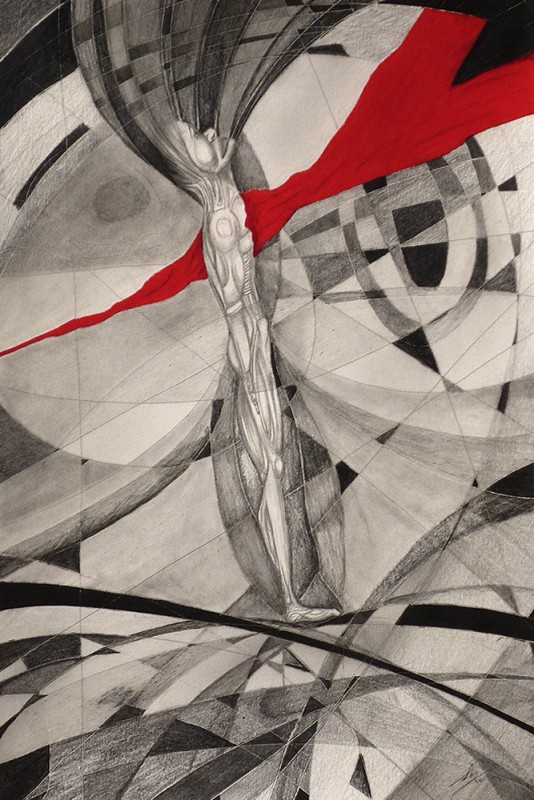 Graphite, coloured pencil on paper, 36 x 23.5 cm, 2012. © Kyriakos Papageorgiou