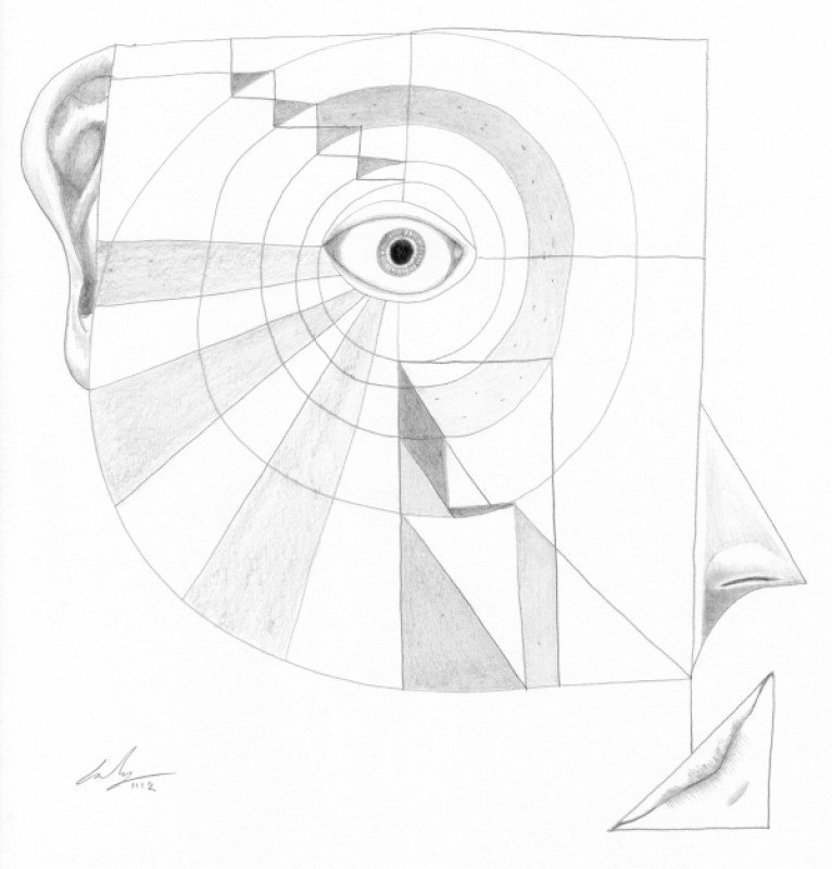 Graphite on paper, 20 x 20 cm, 2012. © Kyriakos Papageorgiou