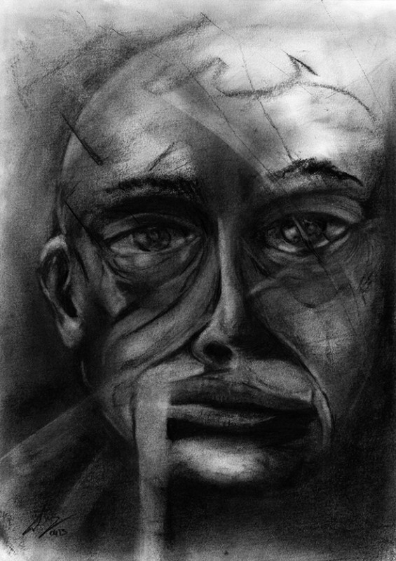Charcoal on paper, 29.5 x 20.5 cm, 2013. © Kyriakos Papageorgiou