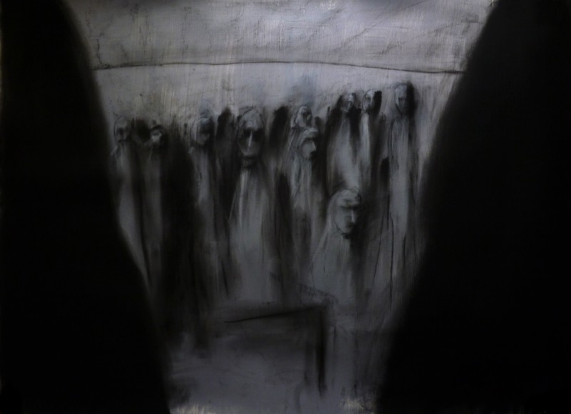 Charcoal, acrylic on paper, 50 x 70 cm, 2013. © Kyriakos Papageorgiou