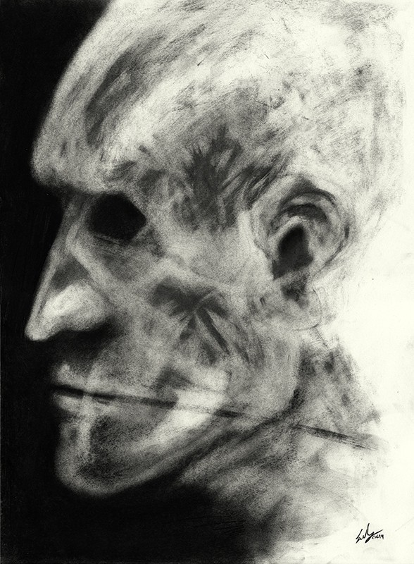 Graphite, charcoal on paper, 40 x 29.7 cm, 2014. © Kyriakos Papageorgiou