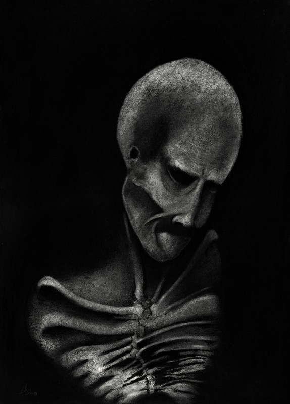 Charcoal on paper, 40 x 29.7 cm, 2014. © Kyriakos Papageorgiou