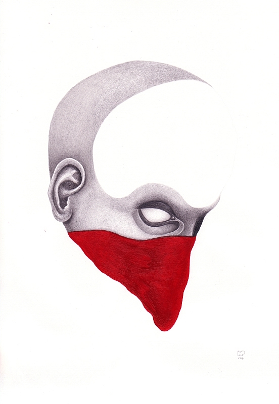 Graphite, acrylic on paper, 29.7 x 21 cm, 2017. © Kyriakos Papageorgiou