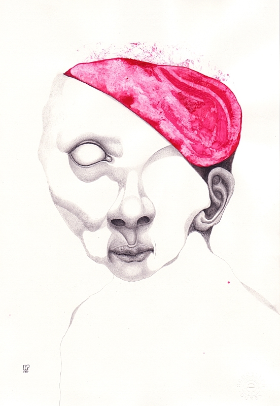 Graphite, acrylic on paper, 29.7 x 21 cm, 2017. © Kyriakos Papageorgiou