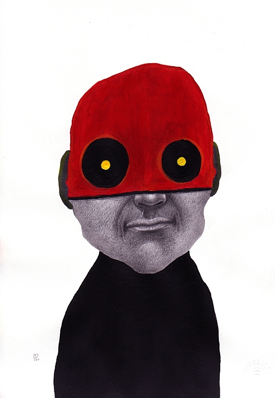 Graphite, acrylic on paper, 29.7 x 21 cm, 2017. © Kyriakos Papageorgiou