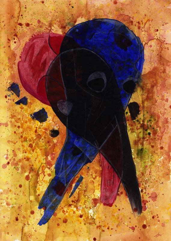 Acrylic, coloured pencil on paper, 42 x 29.5 cm, 2012. © Kyriakos Papageorgiou