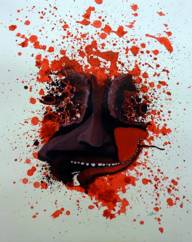 Acrylic on paper, 50.8 x 40.5 cm, 2012. © Kyriakos Papageorgiou