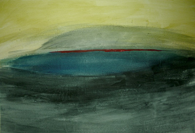 Acrylic on paper, 32 x 47 cm, 2015. © Kyriakos Papageorgiou