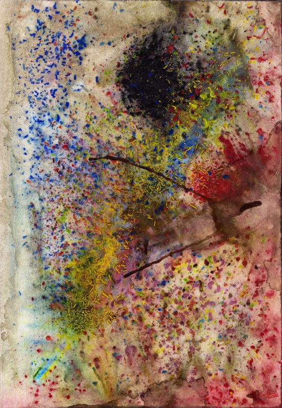 Μολύβι ακουαρέλας σε χαρτί, 29.5 x 20.5 εκ, 2012. © Κυριάκος Παπαγεωργίου