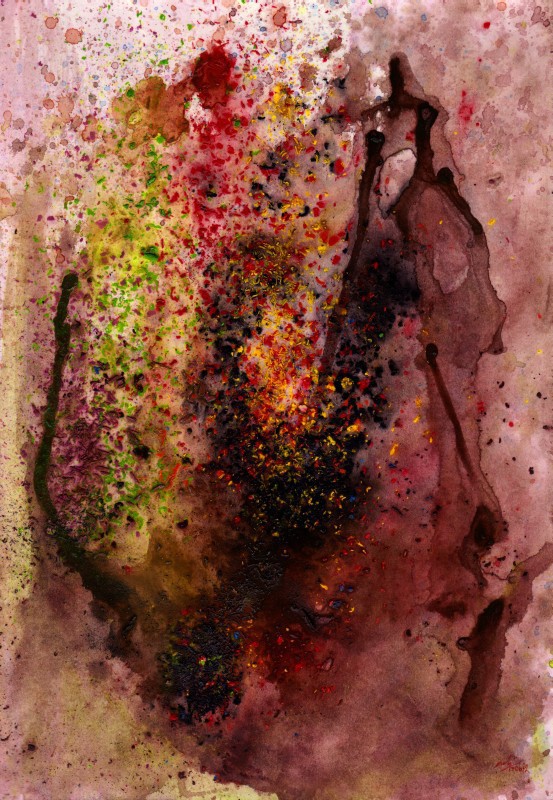 Μολύβι ακουαρέλας σε χαρτί, 29.5 x 20.5 εκ, 2012. © Κυριάκος Παπαγεωργίου