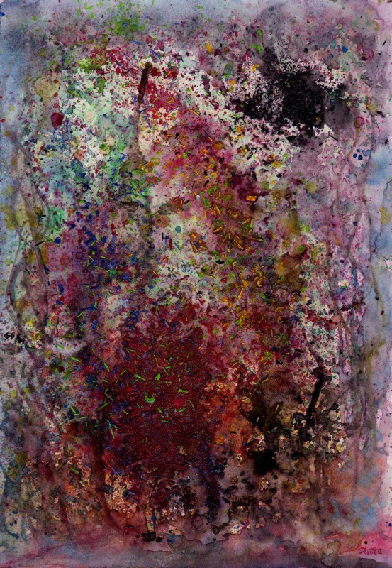 Μολύβι ακουαρέλας σε χαρτί, 29.5 x 20.5 εκ, 2012. © Κυριάκος Παπαγεωργίου