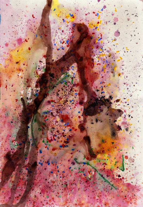 Μολύβι ακουαρέλας σε χαρτί, 29.5 x 20.5 εκ, 2012. © Κυριάκος Παπαγεωργίου