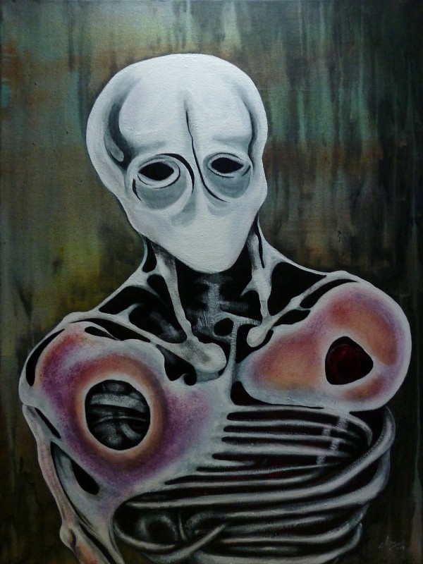 Ακρυλικό, ακουαρέλα σε χαρτί, 80 x 60 εκ, 2014. © Κυριάκος Παπαγεωργίου