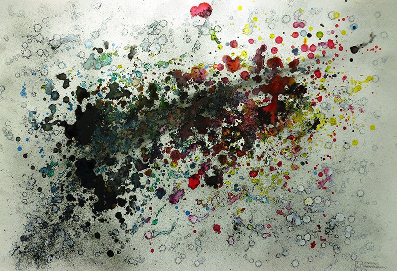 Charcoal, acrylic on paper, 42 x 29.7 cm, 2015. © Kyriakos Papageorgiou