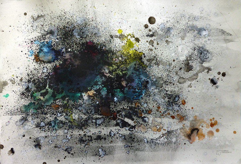 Charcoal, acrylic on paper, 42 x 29.7 cm, 2015. © Kyriakos Papageorgiou