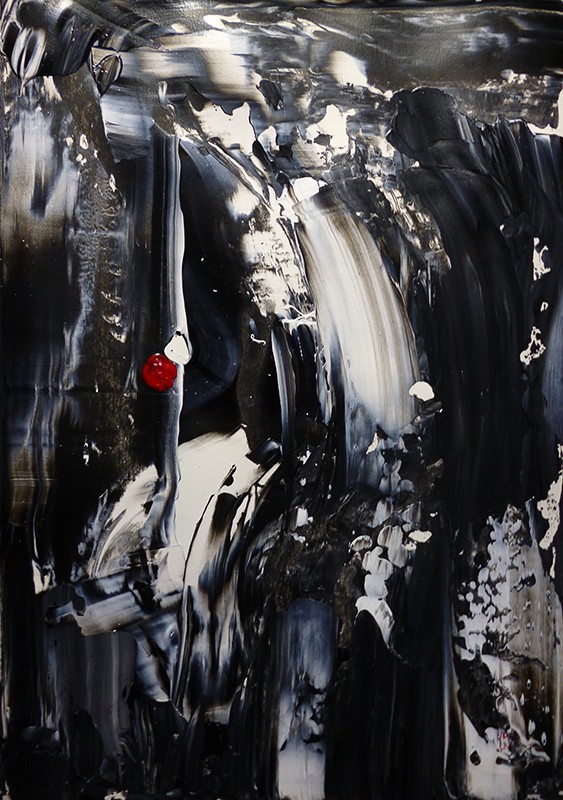 Ακρυλικό σε χαρτί, 29.7 x 21 εκ, 2015. © Κυριάκος Παπαγεωργίου