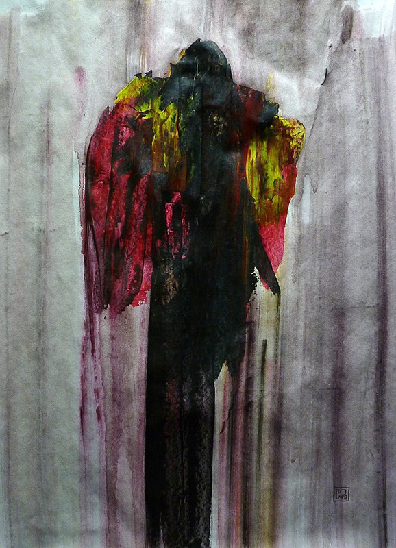 Ακρυλικό σε χαρτί, 50 x 35 εκ, 2015. © Κυριάκος Παπαγεωργίου