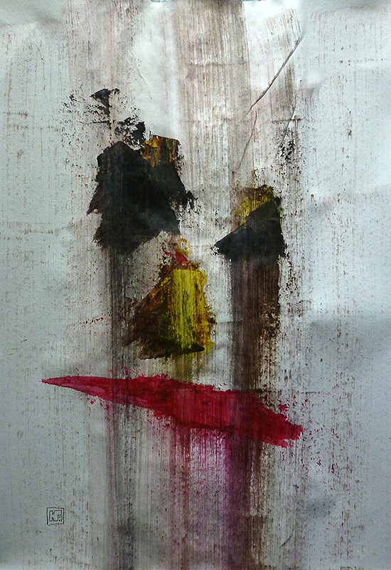 Ακρυλικό σε χαρτί, 50 x 35 εκ, 2015. © Κυριάκος Παπαγεωργίου