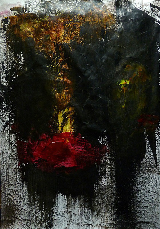 Ακρυλικό σε χαρτί, 50 x 35 εκ, 2015. © Κυριάκος Παπαγεωργίου