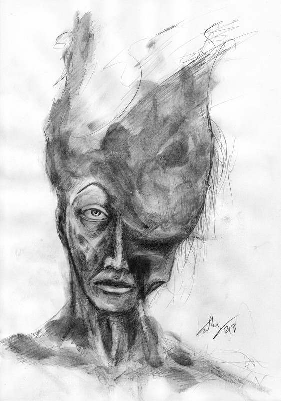 Γραφίτης σε χαρτί, 2013. © Κυριάκος Παπαγεωργίου