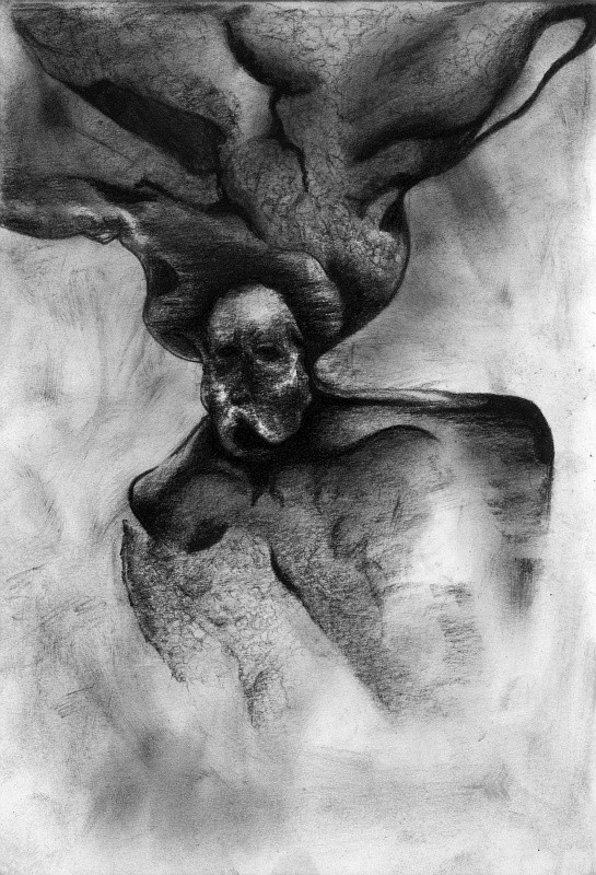 Κάρβουνο σε χαρτί, 2013. © Κυριάκος Παπαγεωργίου