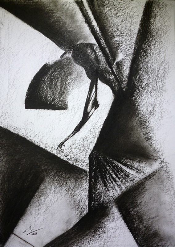 Charcoal on paper, 2013. © Kyriakos Papageorgiou