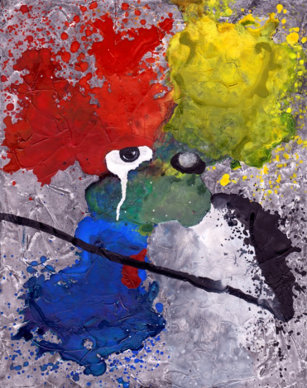 Ακρυλικό, ακουαρέλα σε χαρτί, 2013. © Κυριάκος Παπαγεωργίου