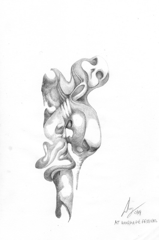 Γραφίτης σε χαρτί, 2014. © Κυριάκος Παπαγεωργίου