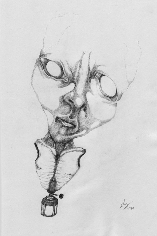 Γραφίτης σε χαρτί, 2014. © Κυριάκος Παπαγεωργίου