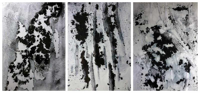 Charcoal, acrylic on paper, 2015. © Kyriakos Papageorgiou