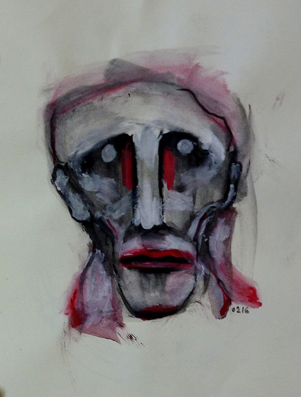 Μολύβι ακουαρέλας σε χαρτί, 2016. © Κυριάκος Παπαγεωργίου