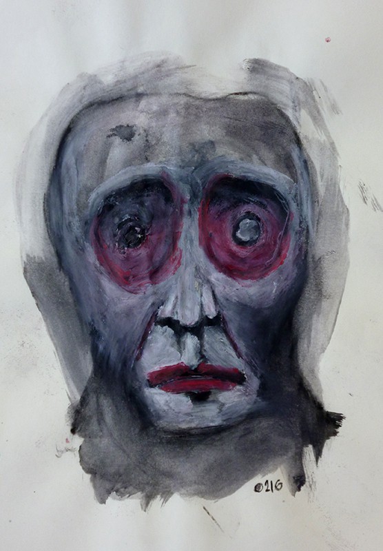 Watercolour pencil on paper, 2016. © Kyriakos Papageorgiou