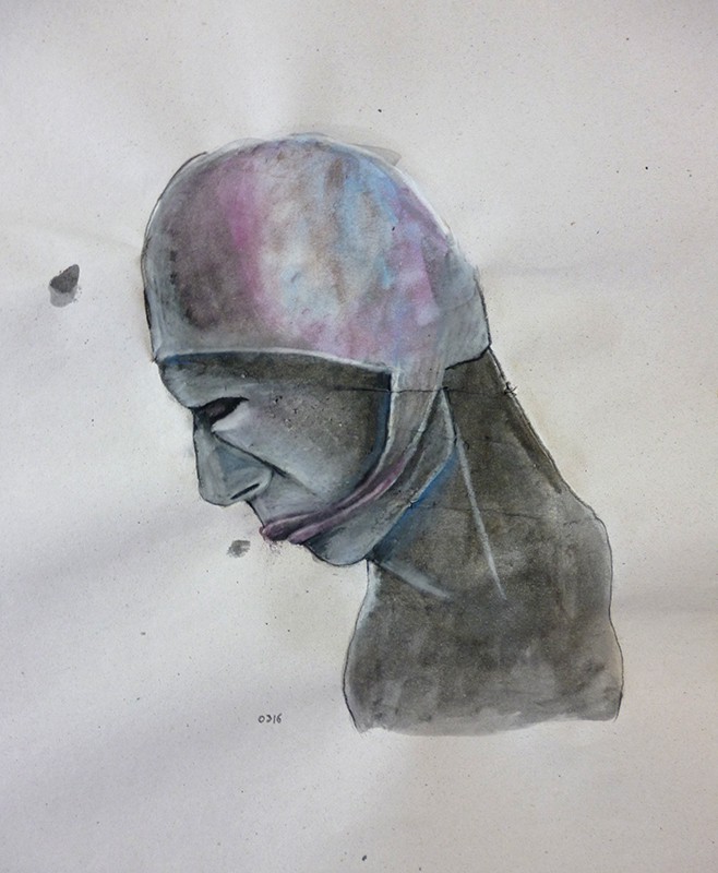 Watercolour pencil on paper, 2016. © Kyriakos Papageorgiou