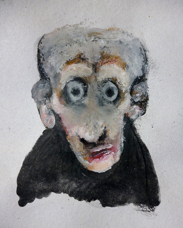 Μολύβι ακουαρέλας σε χαρτί, 2016. © Κυριάκος Παπαγεωργίου