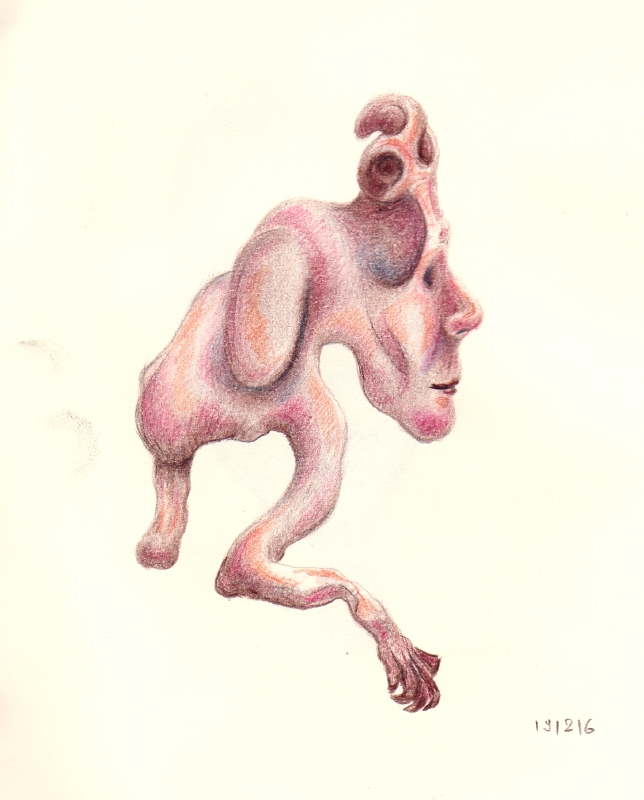 Coloured pencil on paper, 2016. © Kyriakos Papageorgiou